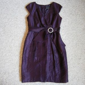 Alex Evenings Plum Dress, Size 14
